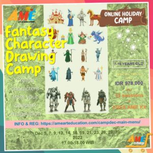 AME Holiday Program Dec 2022 – Fantasy Character Drawing Camp
